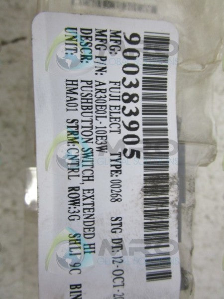 FUJI ELECTRIC AR30E0L-10E3W PUSH BUTTON  NSMP