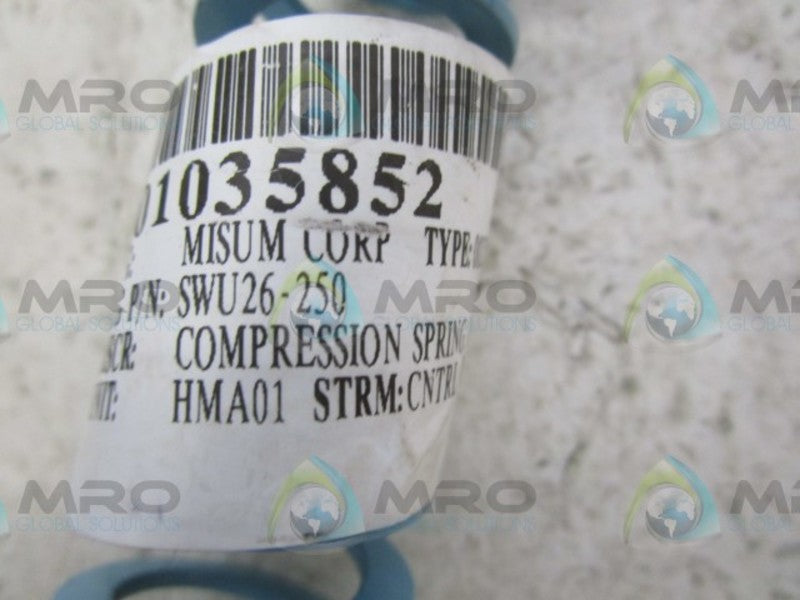LOT OF 5 MISUMI SWU26-250 COMPRESSION SPRING NSNP