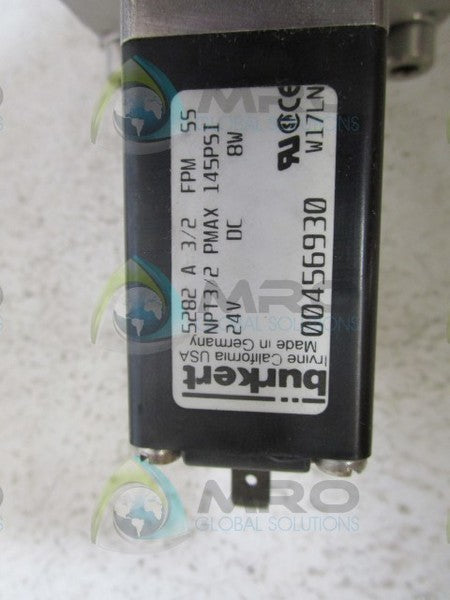 BURKERT 5282 A 3/2 FPM SS VALVE  NSMP