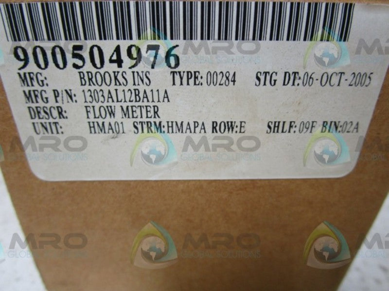 BROOKS 1303AL12BA11A FLOW METER  NSMP