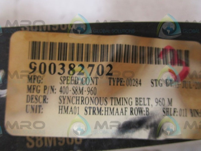 LOT OF 3 SPEED CONTROL 400-S8M-960 TIMING BELT  NSNP