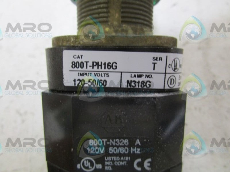 INDUSTRIAL SPARE PART 800TC-PH16G SERIES T PILOT LIGHT  NSMP