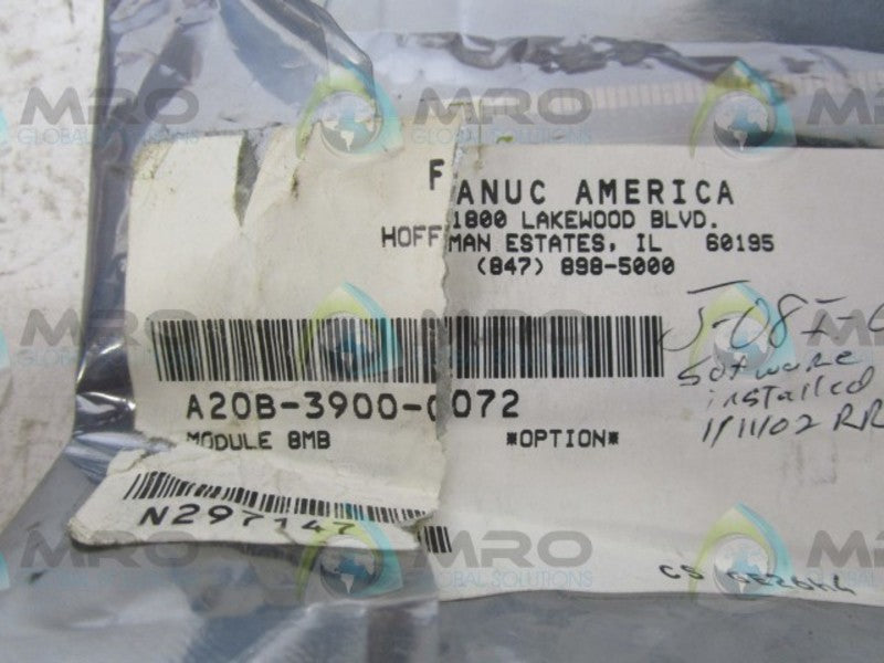 FANUC A20B-3900-0072 MEMORY MODULE  NSNP