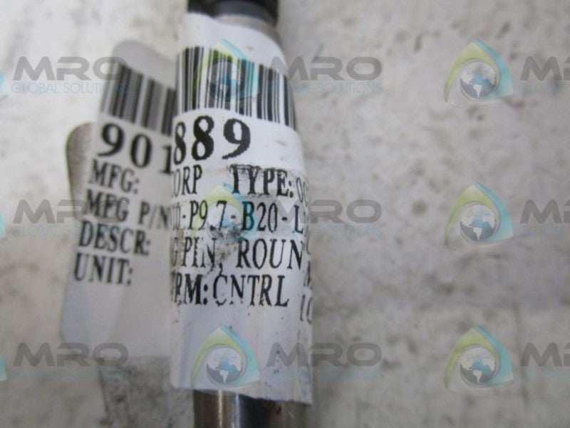 LOT OF 2 MISUM TLANAN10-P9.7-B20-L15-RC60 LOCATING PIN NSNP