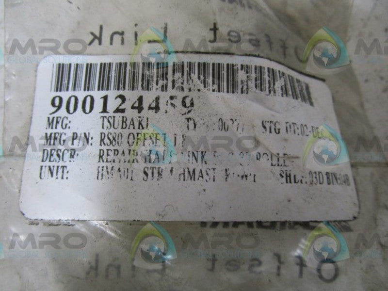 LOT OF 63 TSUBAKI RS80 OFFSET LINK NSMP