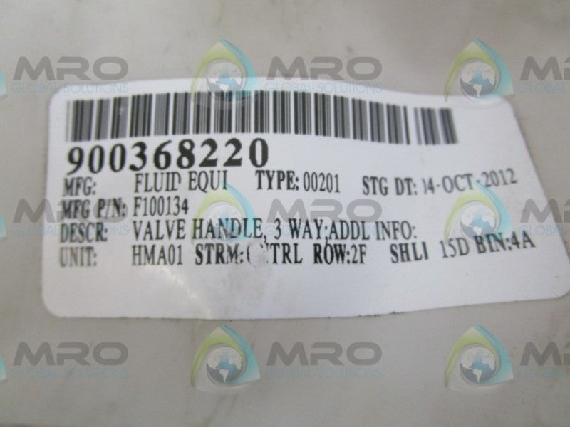 FLUID EQUIPMENT F100134 VALVE HANDLE  NSNP
