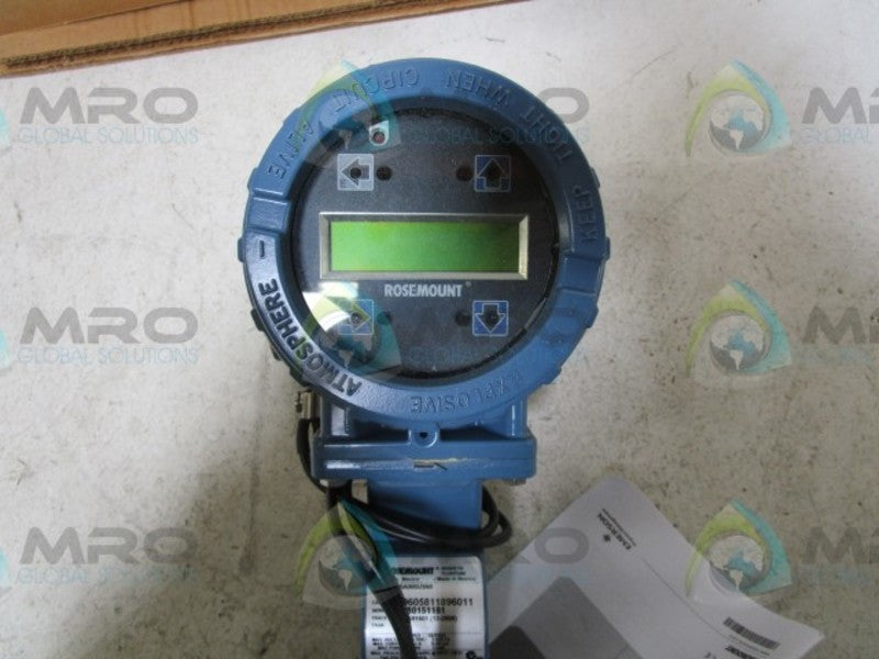 ROSEMOUNT 8732EST1A1N0M4 W/ 8711TSA005U3N0 TRANSMITTER  NSMP