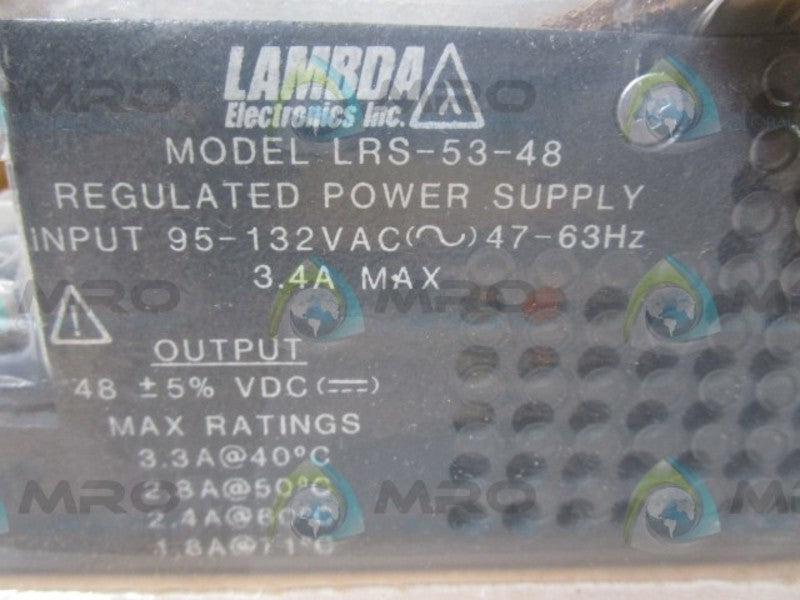 LAMBDA LRS-53-48 POWER SUPPLY  NSMP