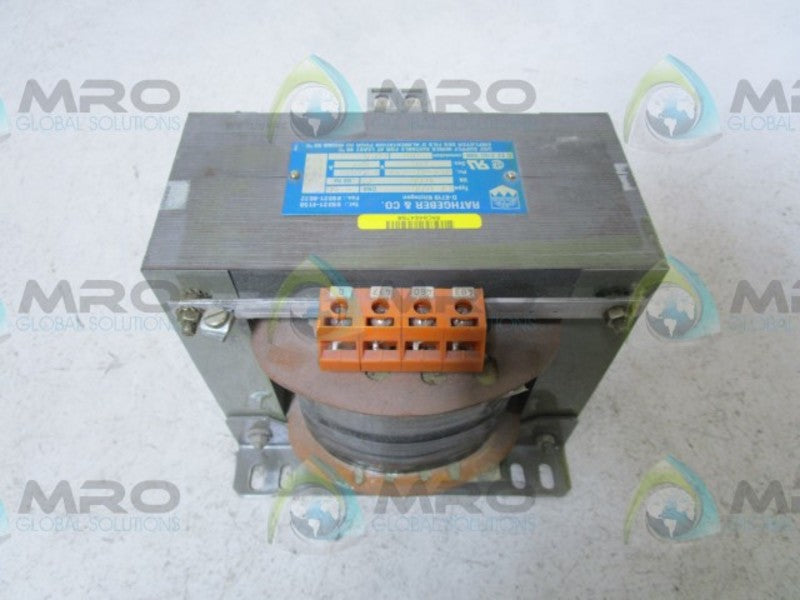 RATHGEBER ET-1600 TRANSFORMER  NSNP