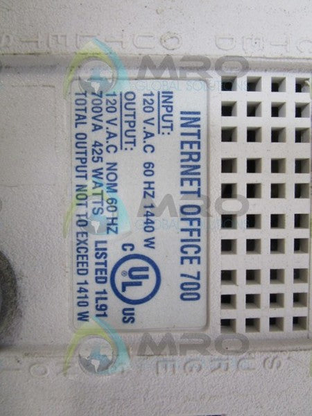 TRIPP-LITE INTERNET OFFICE 700 POWER PROTECTION  UNMP