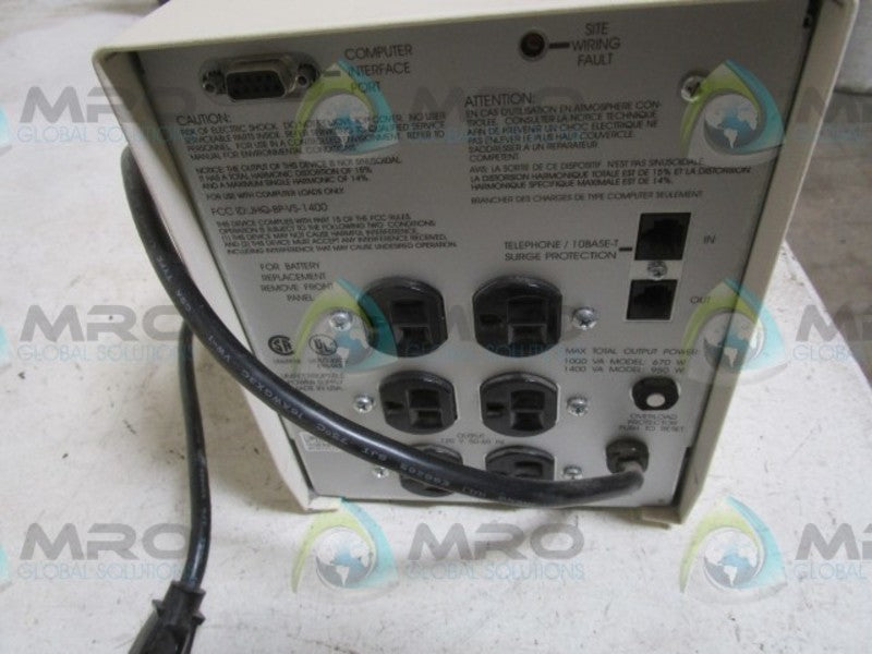 APC BP1400 BATTERY BACKUP  UNMP