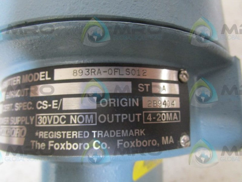 FOXBORO 893RA-QFLS012 TEMPERATURE TRANSMITTER  NSNP