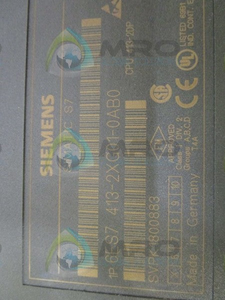 SIEMENS 6ES7413-2XG01-0AB0 CPU UNIT  UNMP