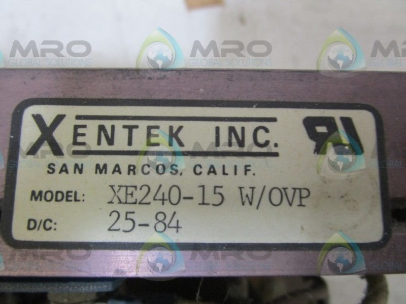 XENTEK XE240-15W/OVP POWER SUPPLY  UNMP
