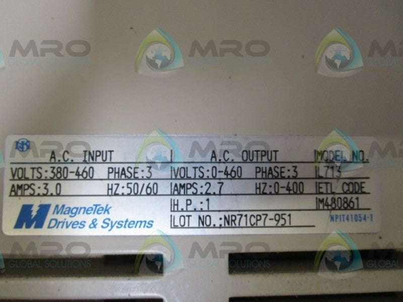 MAGNETEK L713 DRIVE  UNMP