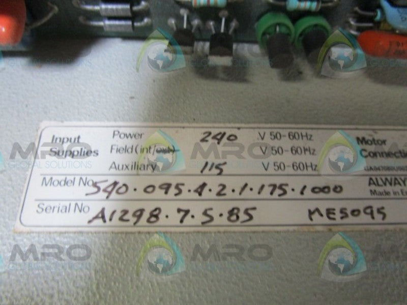 SSD 540-095-4-2-1-175-1000 DC DRIVE  UNMP