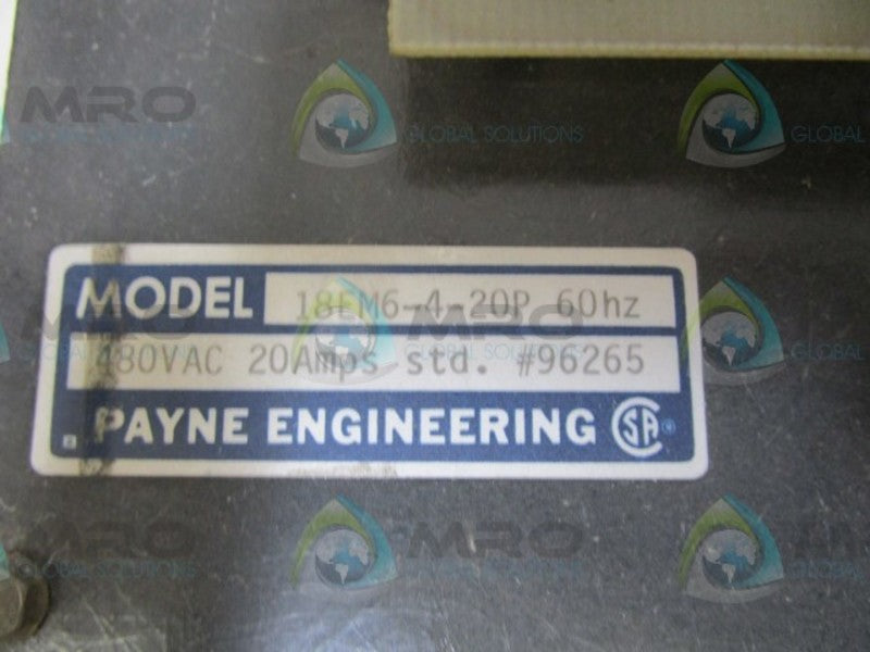 PAYNE ENGINEERING 18EM6-4-20P  UNMP