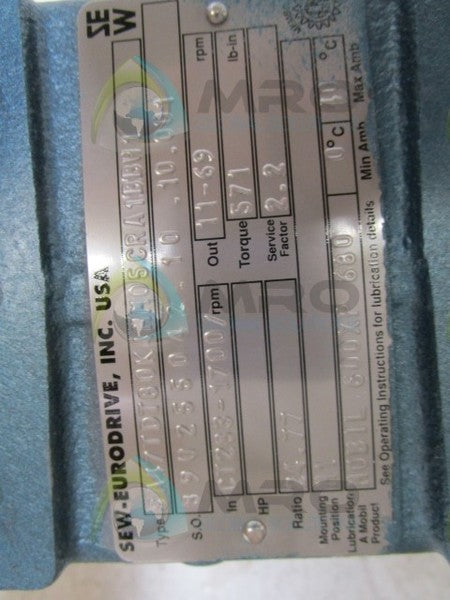 SEW-EURODRIVE SA47TD780K4MM05CRA1BBW1 MOTOR  NSNP