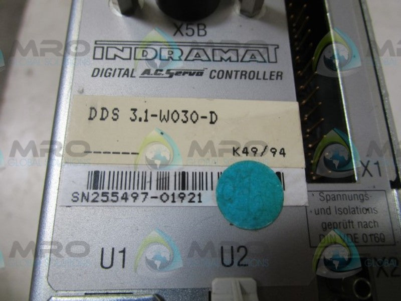 INDRAMAT DDS3.1-W030-D SERVO CONTROLLER  UNMP