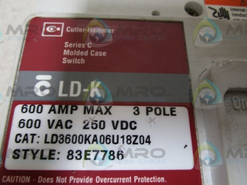CUTLER HAMMER LD3600KA06U18Z04   NSNP
