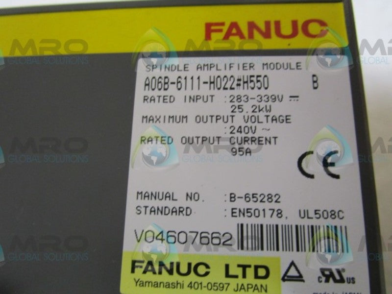 FANUC A06B-6111-H022 SERVO AMPLIFIER (AS IS)  NSNP