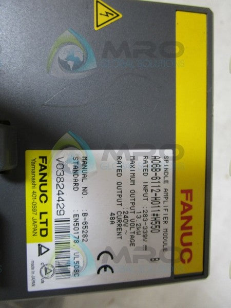 FANUC A06B-6112-H011 SERVO AMPLIFIER (AS PICTURED)  UNMP