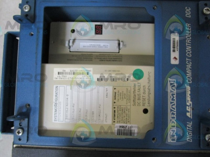 INDRAMAT DDC01.2-N200A-DL11-01-FW SERVO COMPACT CONTROLLER  UNMP