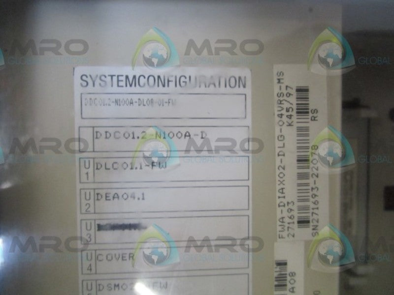 INDRAMAT DDC01.2-N100A-DL08-01-FW SERVO COMPACT CONTROLLER  UNMP