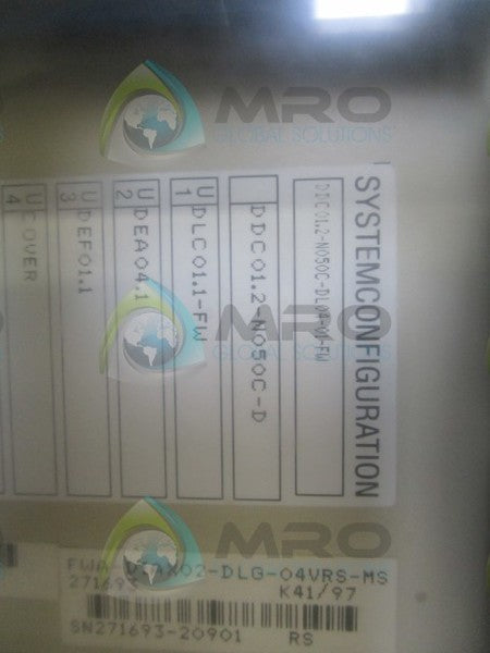 INDRAMAT DDC01.2-N050C-DL04-01-FW SERVO COMPACT CONTROLLER  UNMP