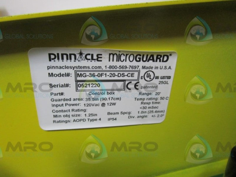 PINNACLE MG-36-0F1-20-DS-CE UNMP
