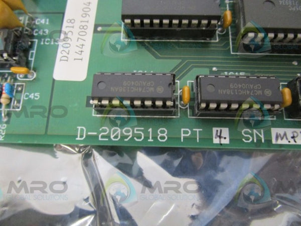 TOCCO D-209518 CONTROL BOARD (AS IS)  NSNP