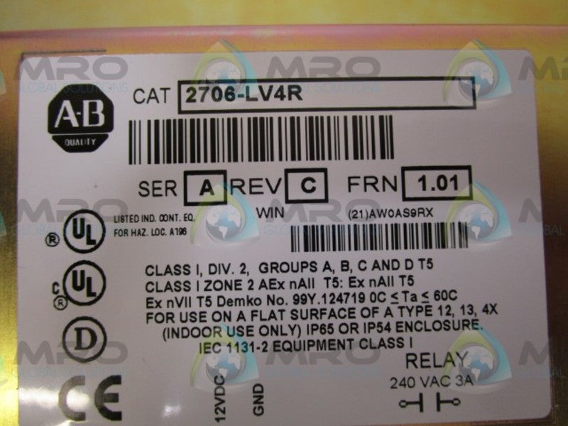 INDUSTRIAL SPARE PART 2706-LV4R SER. A REV.C F/W 1.01 NSNP