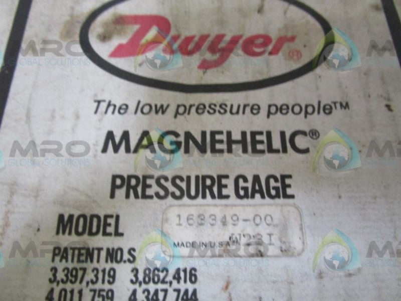 DWYER 163349-00 PRESSURE GAUGE  NSMP