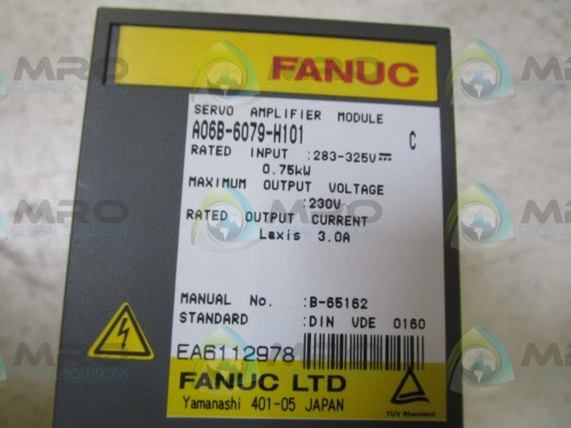 FANUC A06B-6079-H101 SERVO AMPLIFIER (AS PICTURED)  UNMP