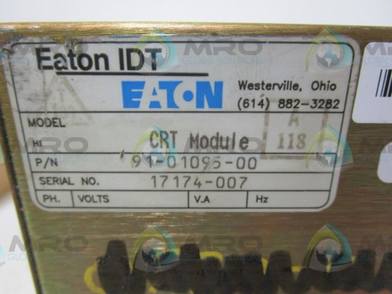 CUTLER HAMMER 91-01095-00 CRT MODULE W/ 42-00924-02  UNMP