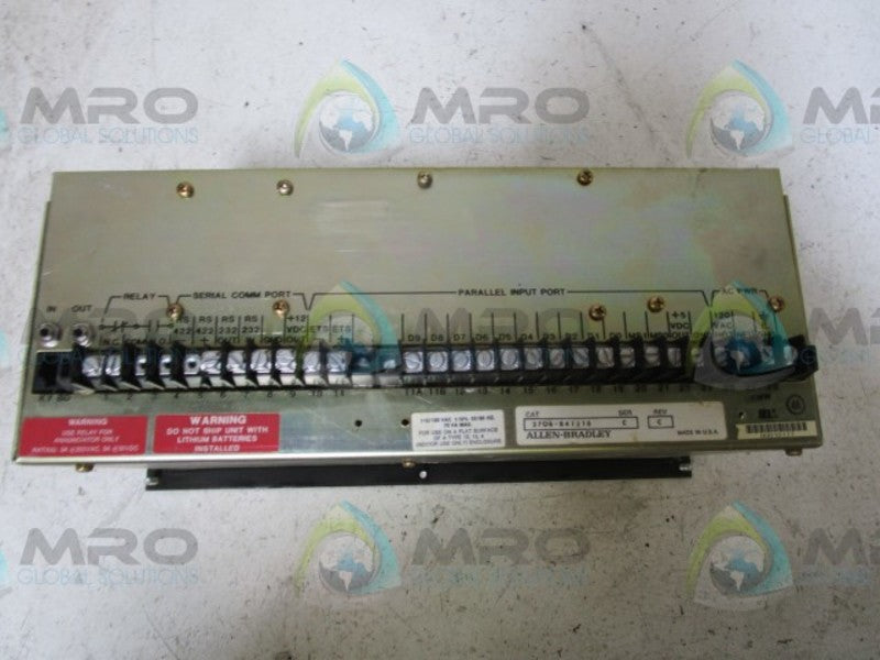INDUSTRIAL SPARE PART 2706-B41J16 SERIES C OPERATOR INTERFACE (AS PICTURED)  UNMP