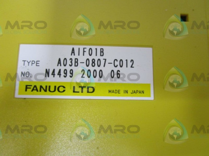 FANUC A03B-0807-C012 INPUT MODULE  NSNP