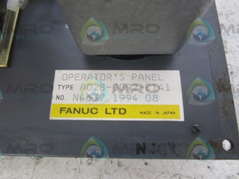 FANUC A02B-0092-C141 OPERATOR INTERFACE  UNMP