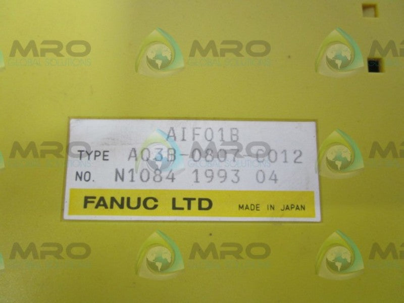 FANUC A03B-0807-C012 INPUT MODULE  UNMP