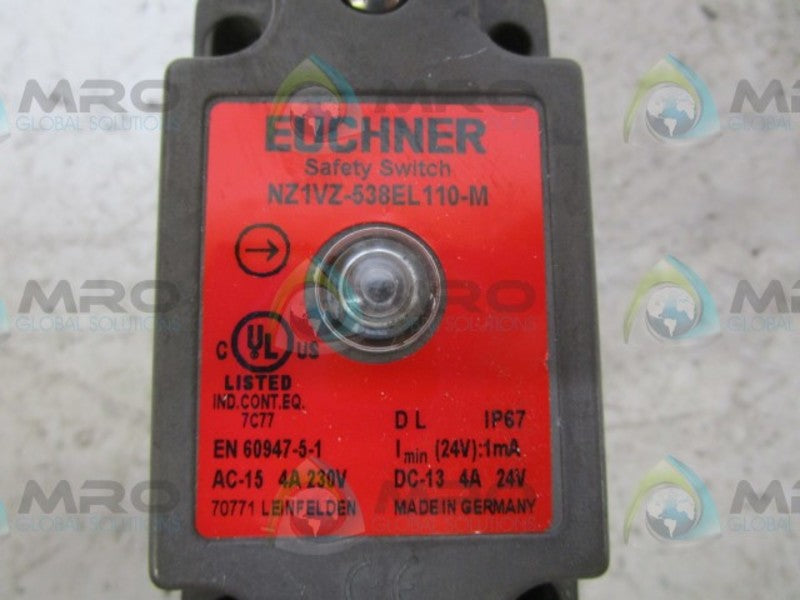 EUCHNER NZ1VZ-538EL110-M SAFETY SWITCH (AS PICTURED)  NSMP