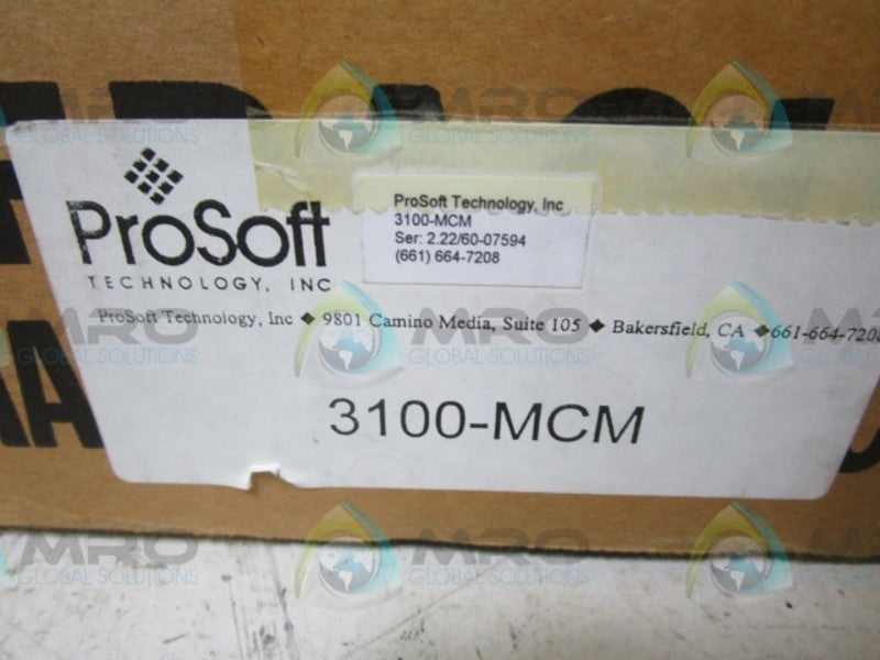 PROSOFT 3100-MCM COMMUNICATION INTERFACE MODULE   NSMP