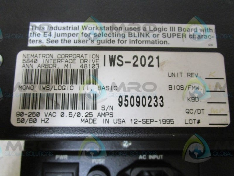 NEMATRON IWS-2021 UNMP