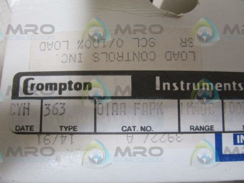 CROMPTON 363-01AAFAPK-1MADC NSMP