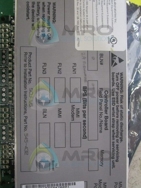 SIEMENS 545-432 SCU CONTROLLER BOARD  UNMP