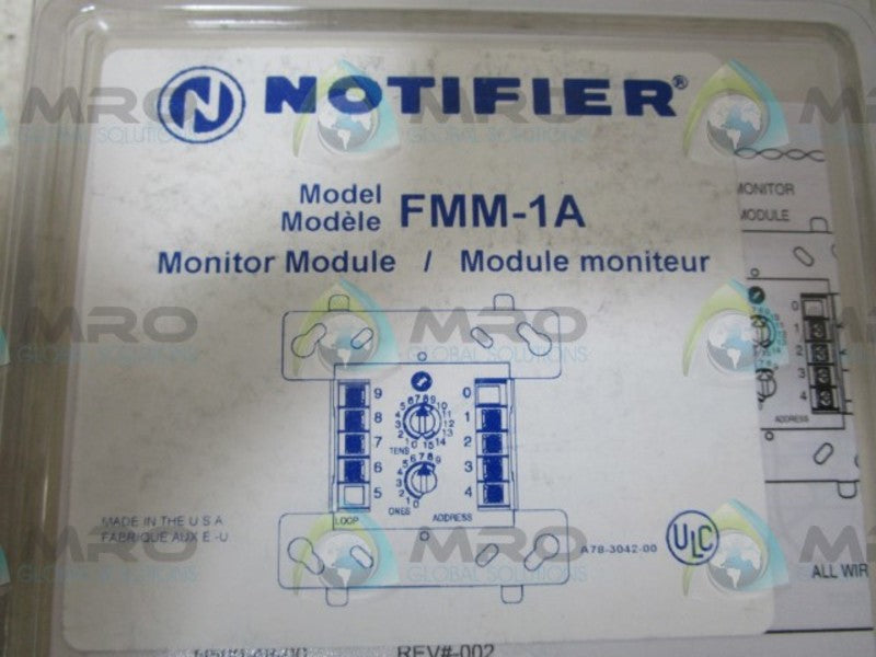 NOTIFIER FMM-1A MONITOR MODULE  NSMP