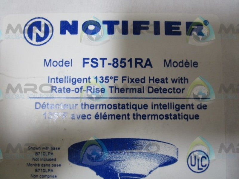 NOTIFIER FST-851RA THERMAL DETECTOR  NSMP
