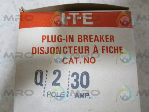 LOT OF 3 ITE Q230 CIRCUIT BREAKER NSMP