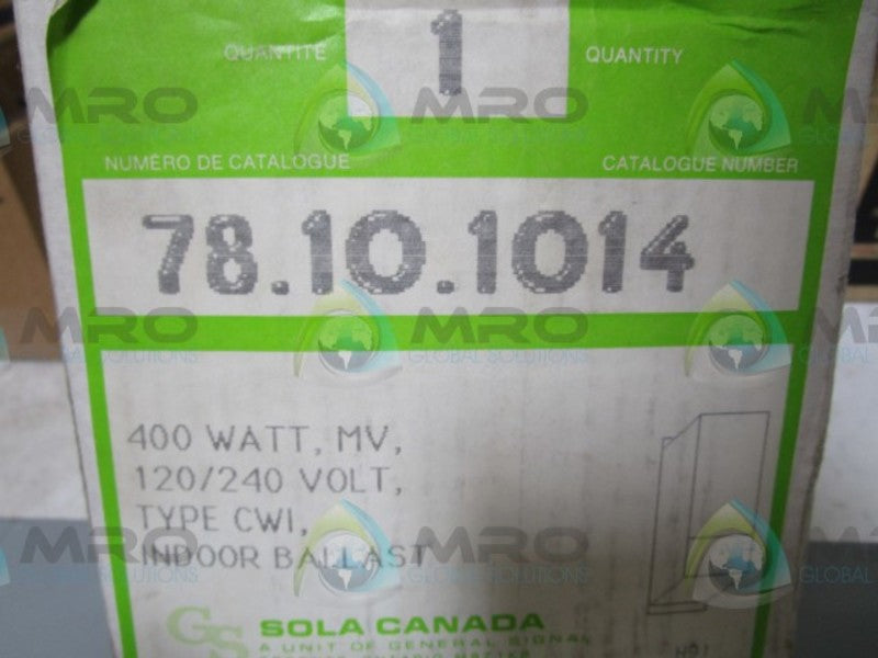 SOLA 78-10-1014 INDOOR BALAST  NSMP