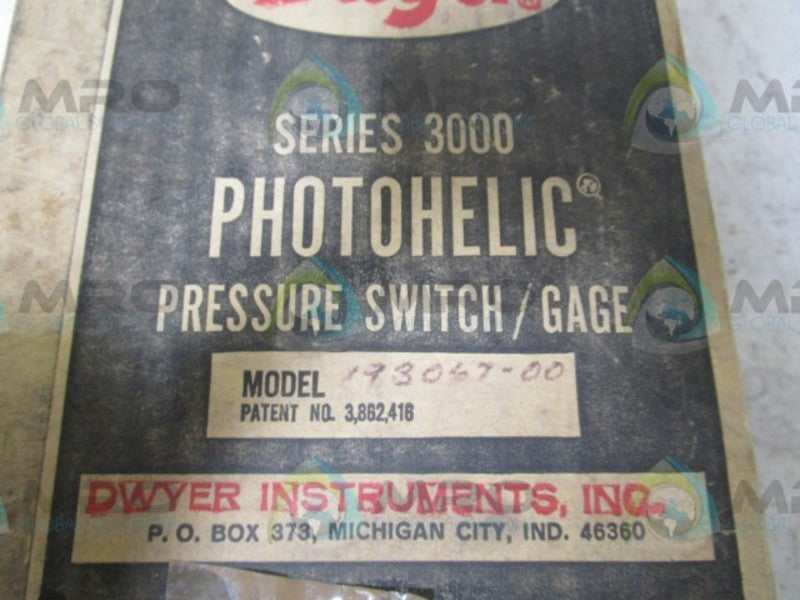 DWYER 193067-00 PRESSURE SWITCH NSMP