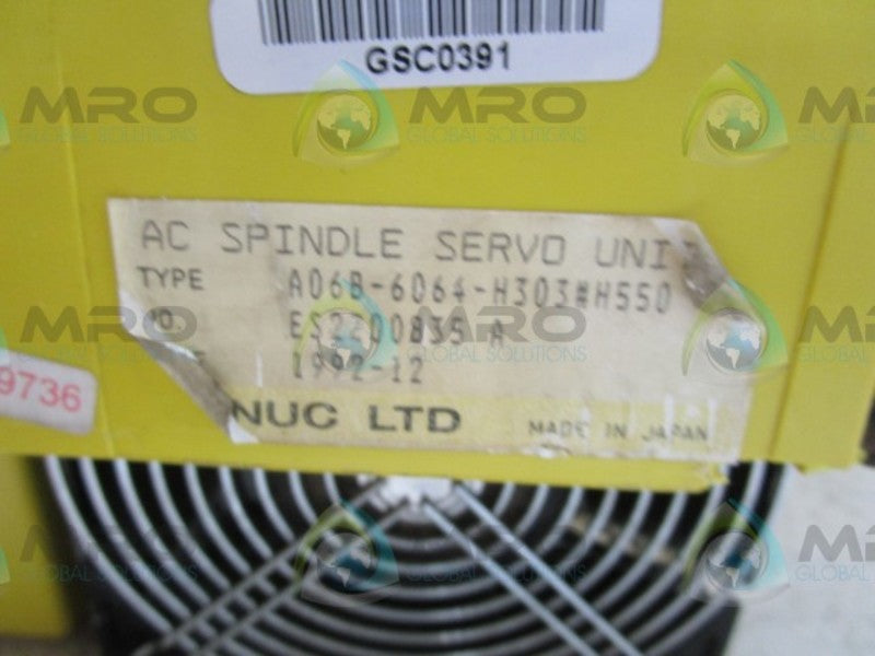 FANUC A06B-6064-H303#H550 SERVO AMPLIFIER  NSNP